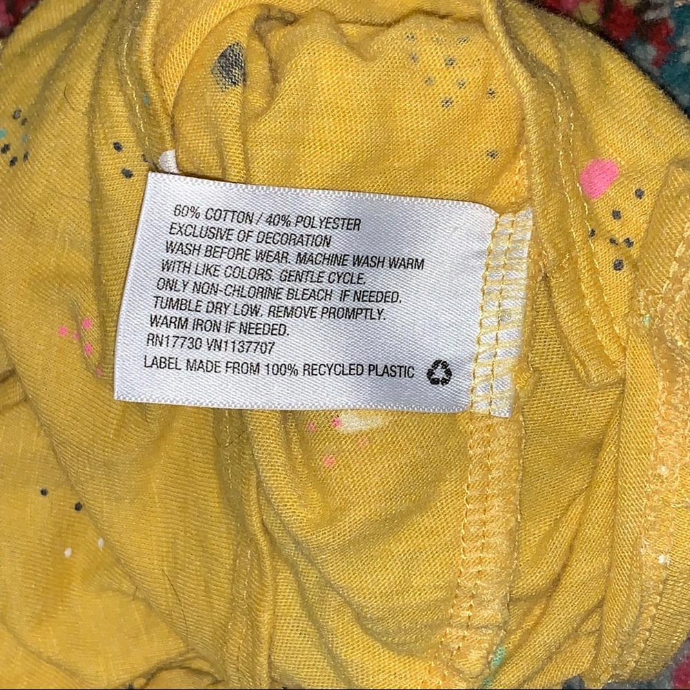 2T Cat & Jack Yellow Ruffle Romper - Picture 5 of 6
